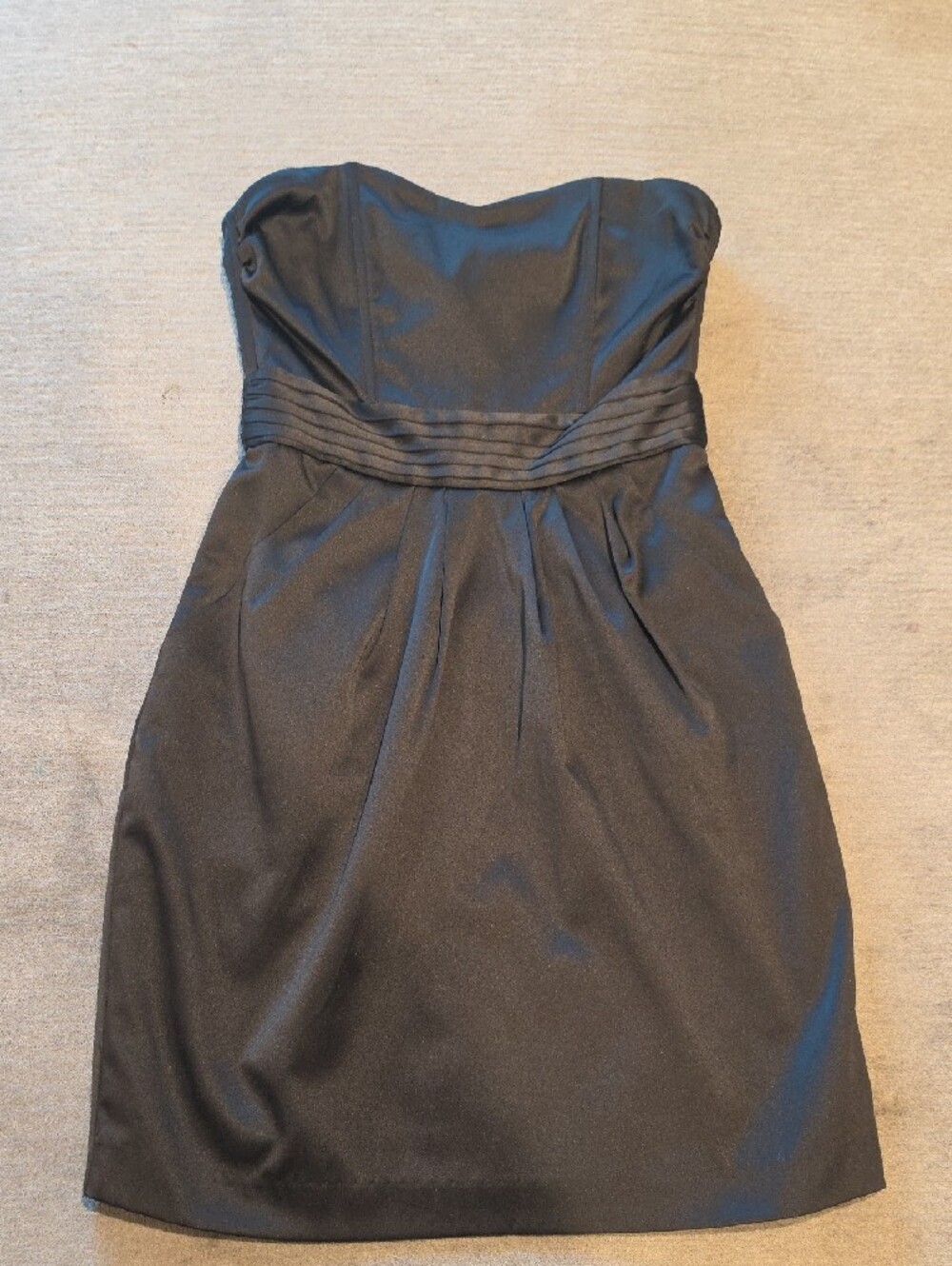 Strapless Black Cocktail Dress - Picture 3 of 3